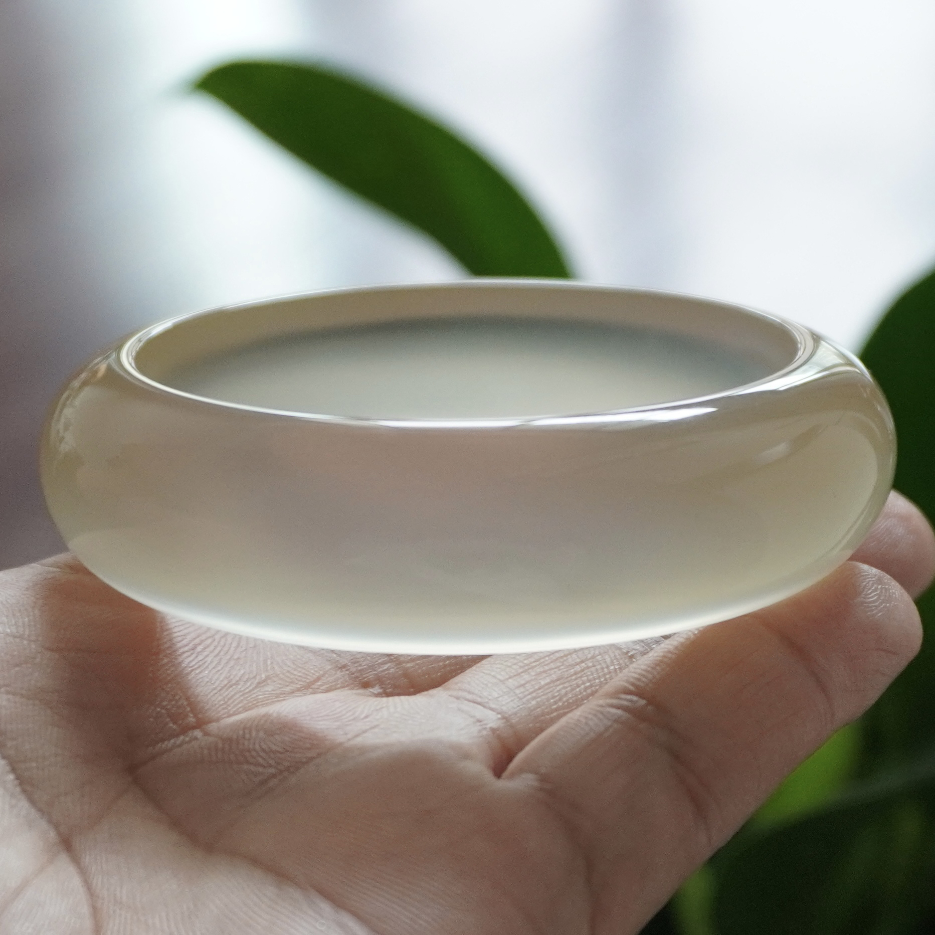 【阳琈珠宝】天然香槟玛瑙玉石手镯/圈口58/编号529