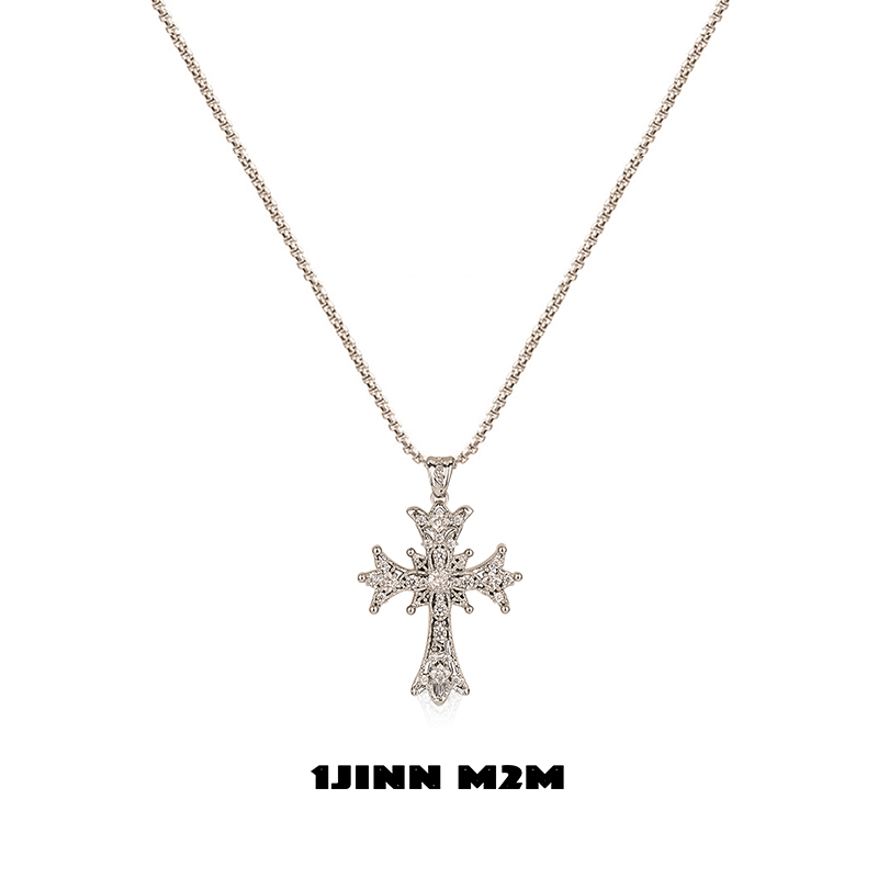 铜合金亚克力吊坠 1JINN M2M 巴洛克风爆闪十字架吊坠