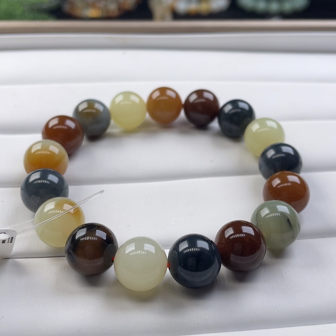 和田玉手串未镶嵌