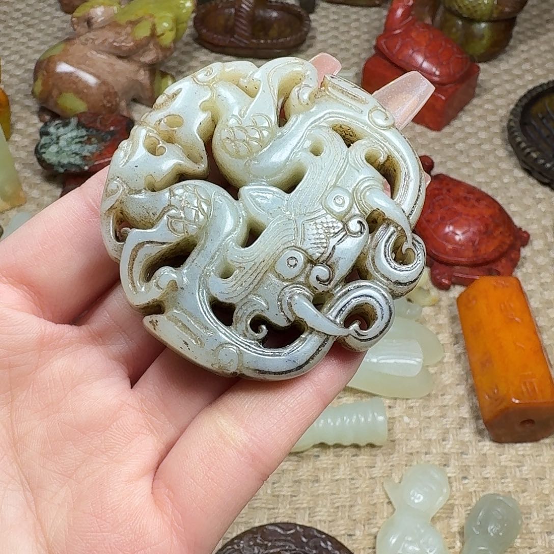 白玉菩提吊坠挂件