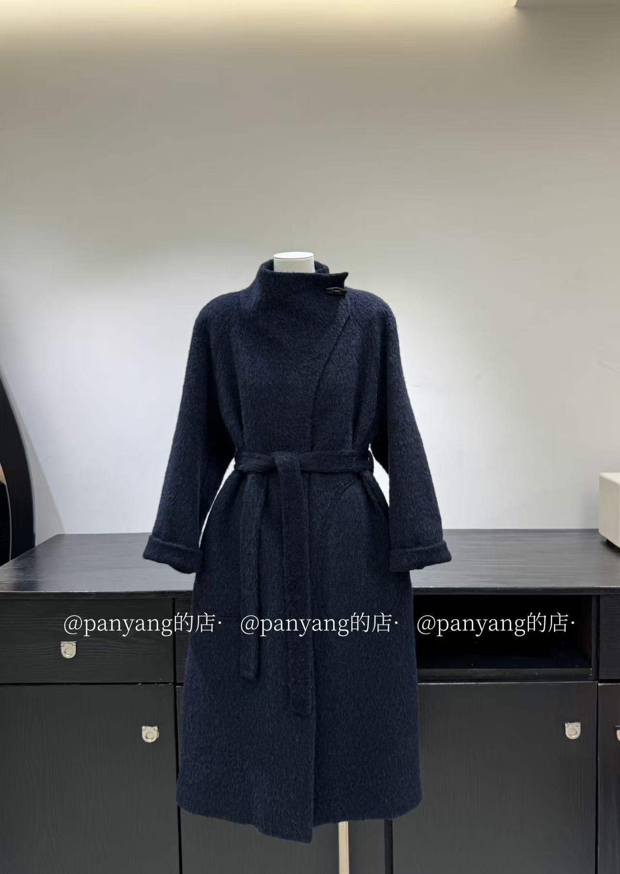 【三番】   “美式咖啡”  气质立领苏丽羊驼毛轻奢时尚大衣