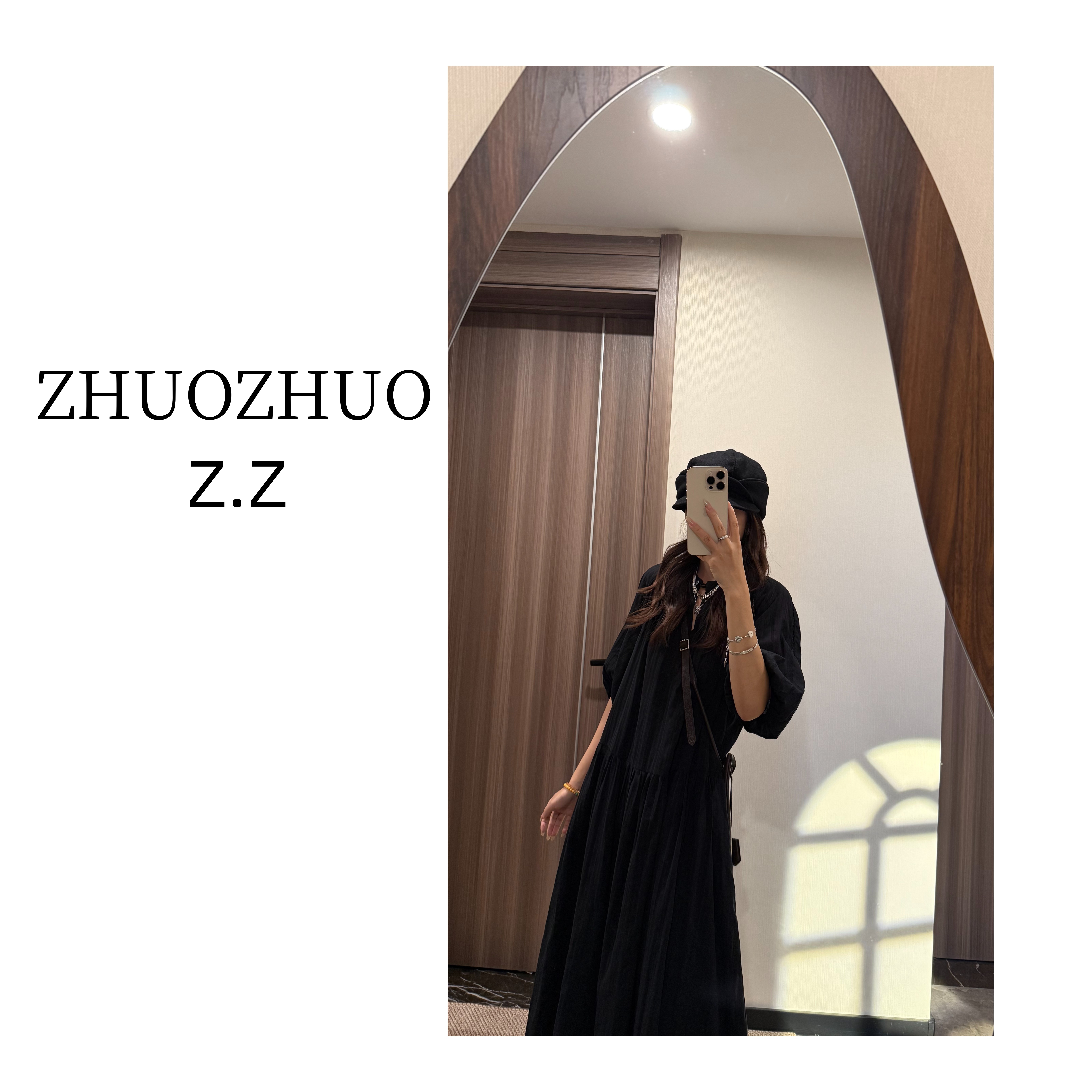 【ZHUOZHUO专属】“枫息折畔”法式浪漫度假风坎肩中袖宽松早秋款长裙