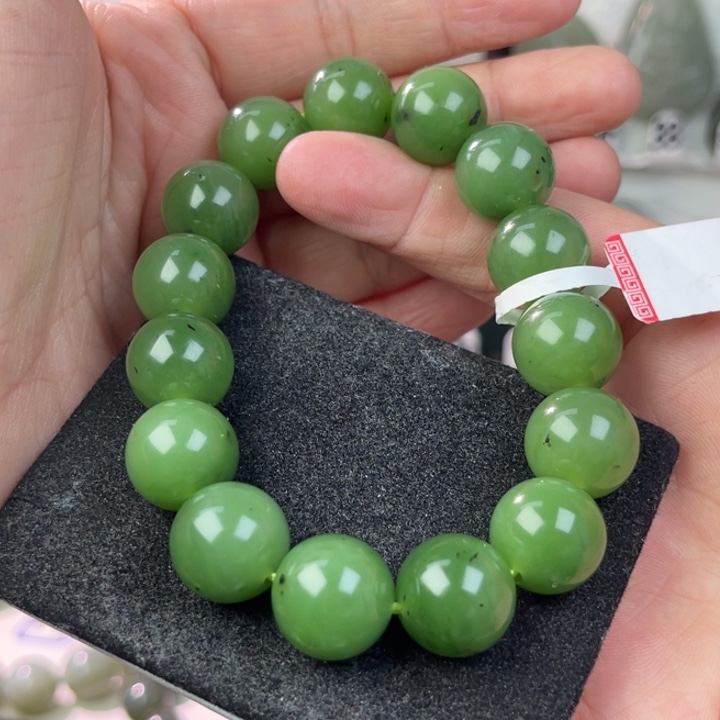 和田玉手串未镶嵌狗*儿