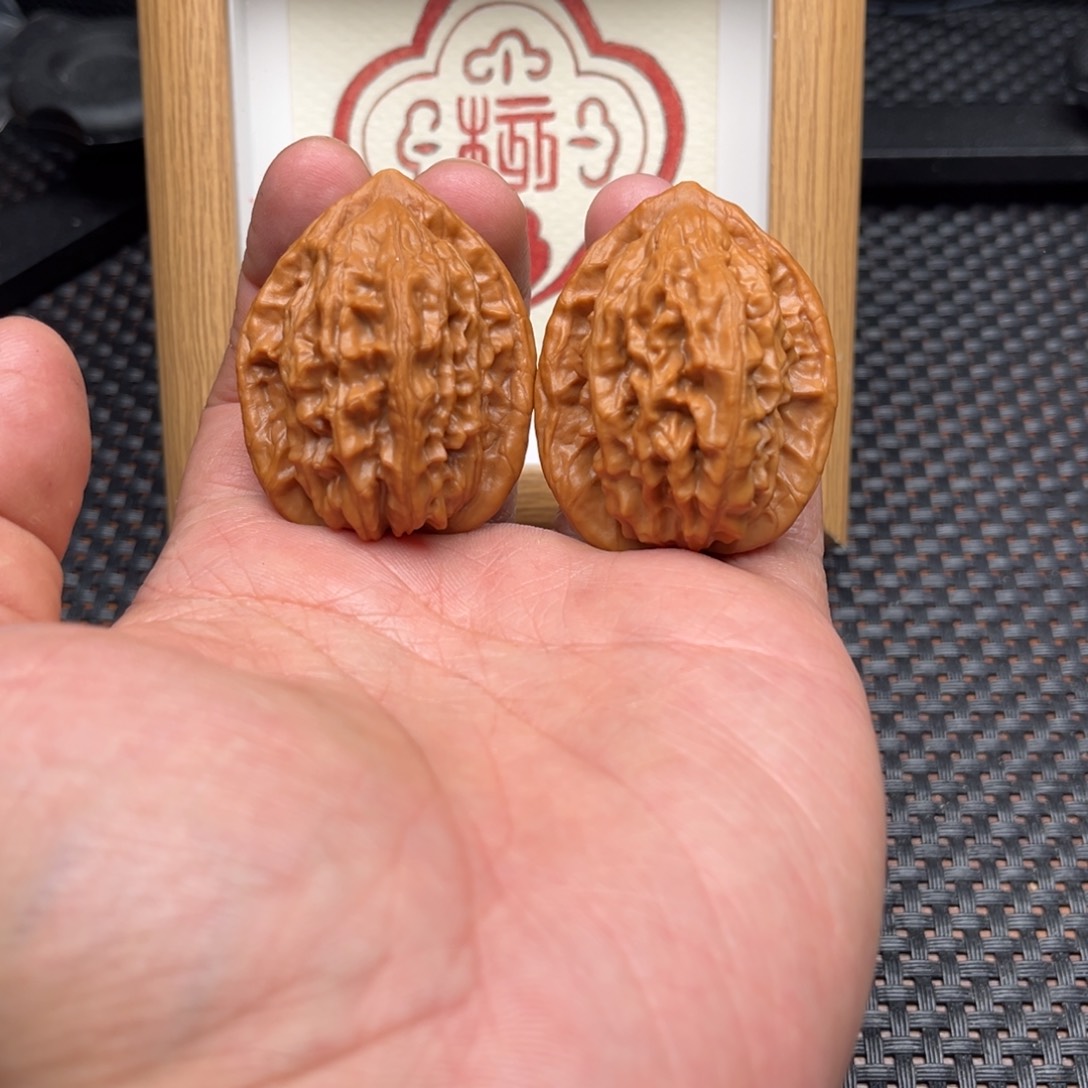 吊坠文玩核桃大红袍37