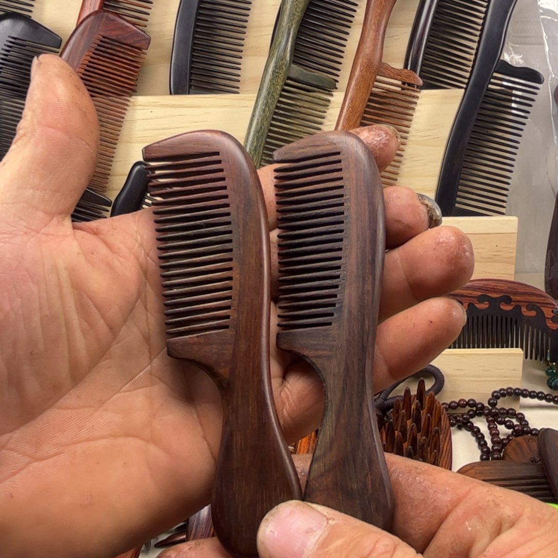 大红酸枝小木梳不退不换