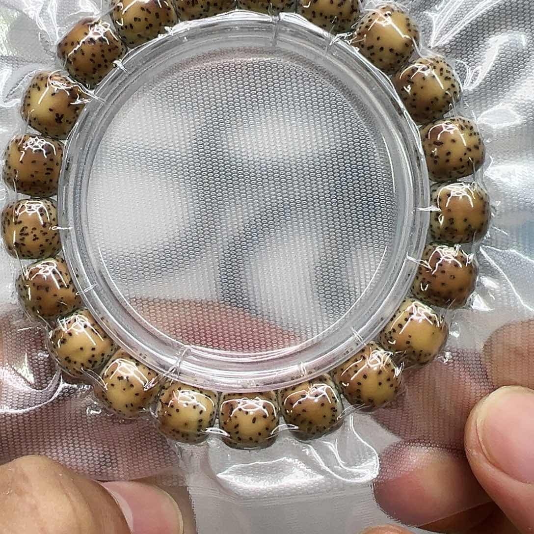 星月菩提手串14高端糯冰火烧云石玉星月菩提单圈11×10