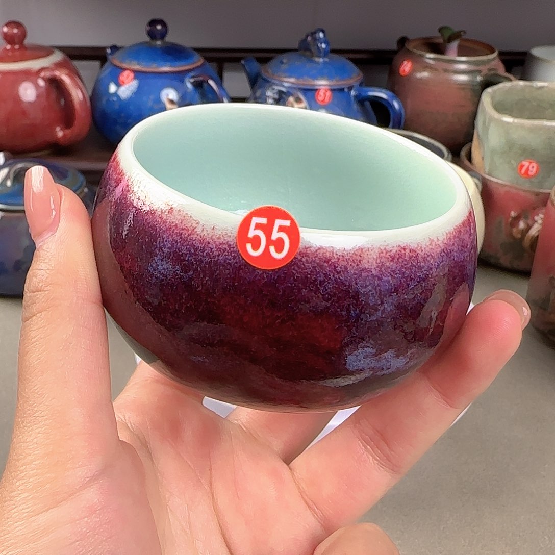 醉****?小鸿钧瓷 泥泥钧瓷055