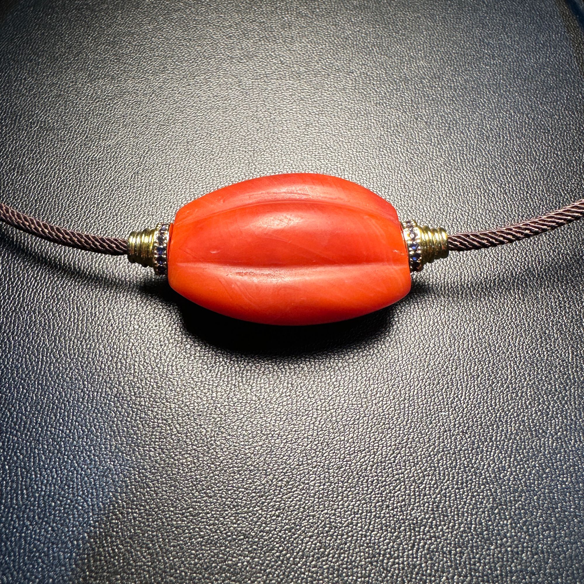 20世纪南红玛瑙 瓜棱珠挂件 /17*34.6mm 333-1117