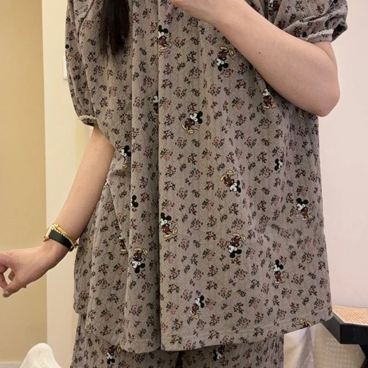 【1】备大学生睡衣全棉带胸垫三件套夏季短袖睡衣女款爆款2025新款