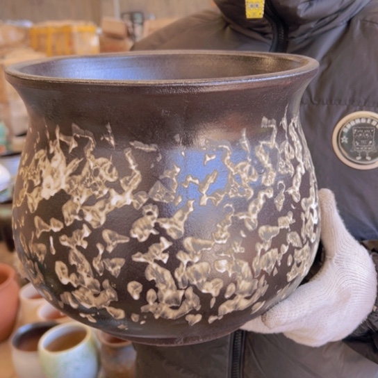 紫砂花盆高23口25—————