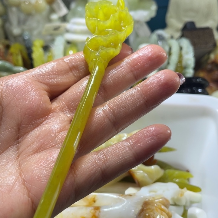 岫玉未镶嵌发簪发簪