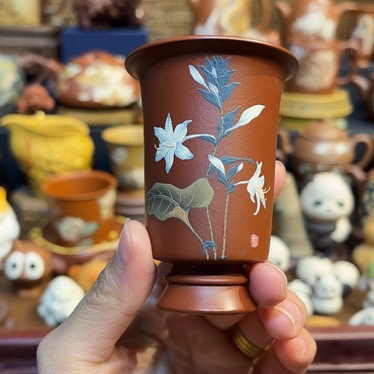 紫砂茶杯紫砂闻香杯