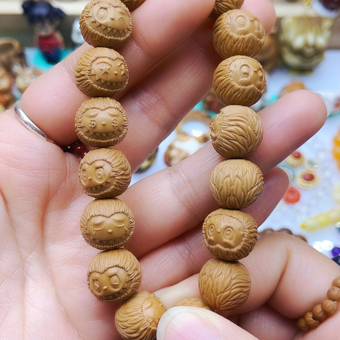 香榧木手工打磨手链