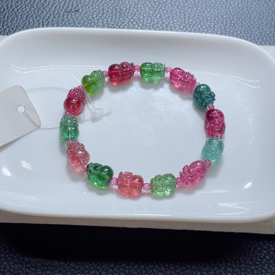 碧玺手链未镶嵌碧玺手链