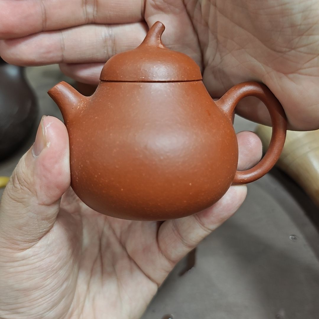 苏***3茶壶紫砂红降坡茄瓜130cc