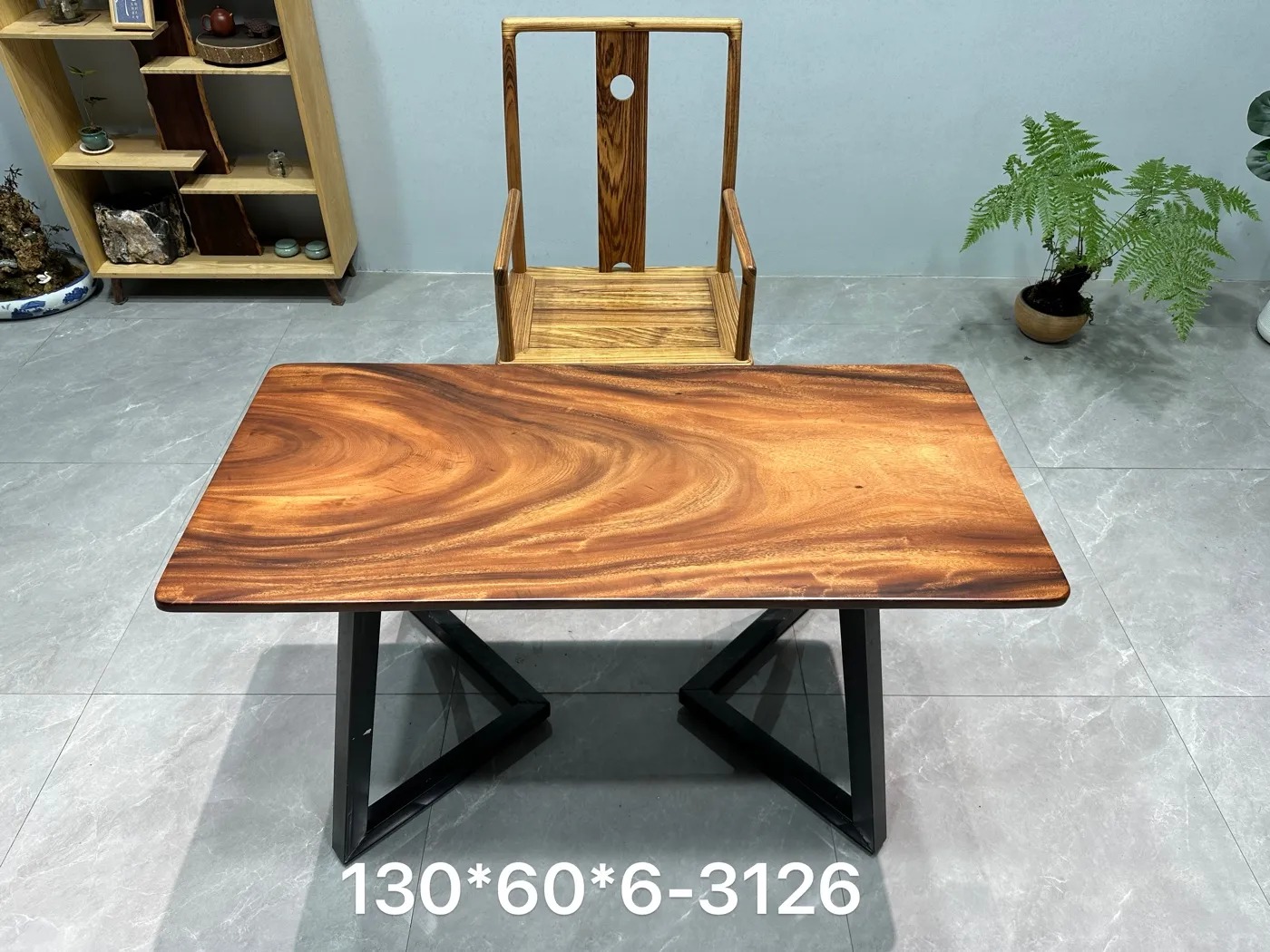 特价南美胡桃木实木大板新中式网红茶桌家用办公桌