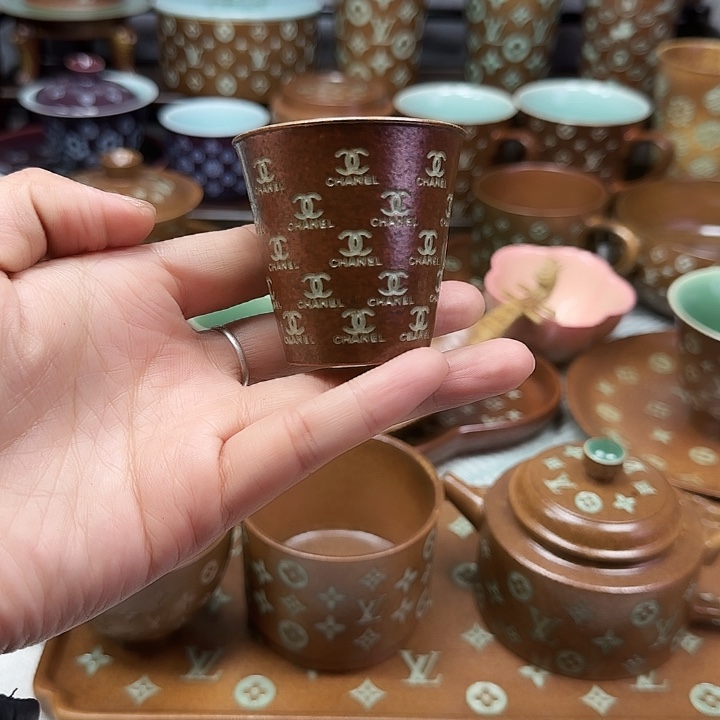 梵***.龙泉青瓷手工制作工艺青瓷杯