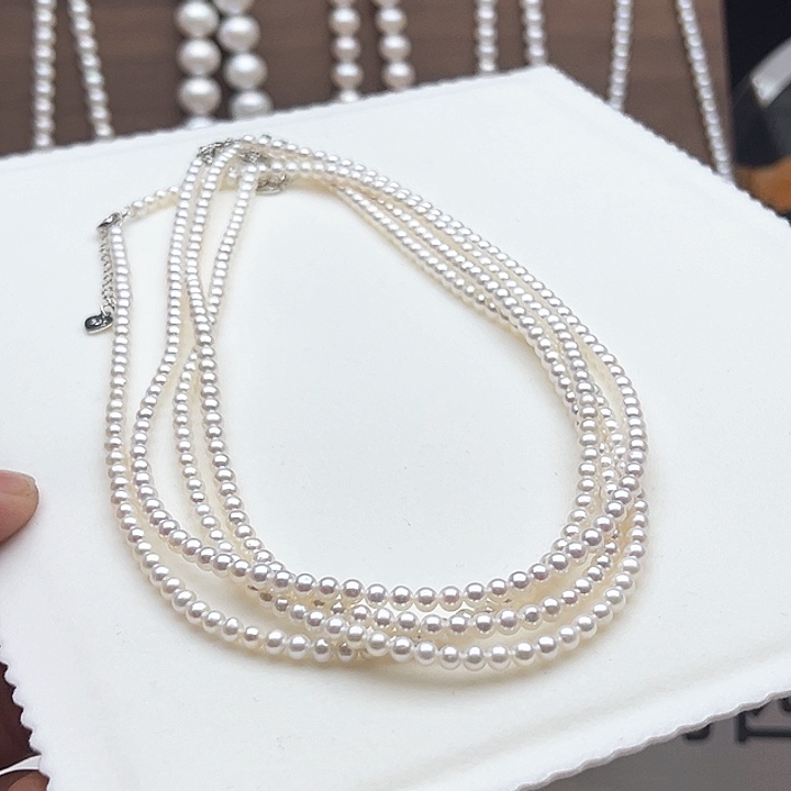 淡水珍珠颈饰钛钢