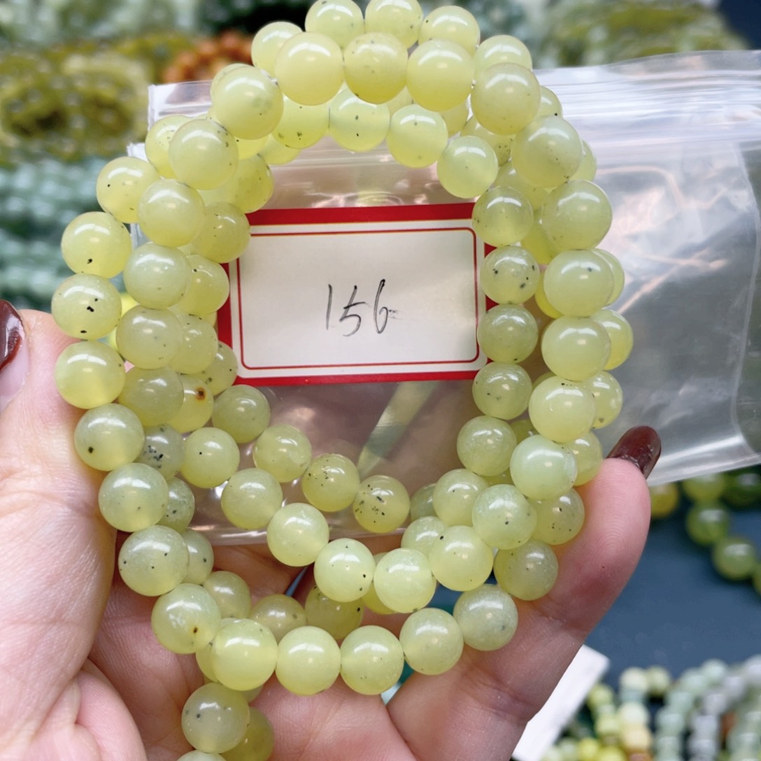 未镶嵌蛇纹石玉手串