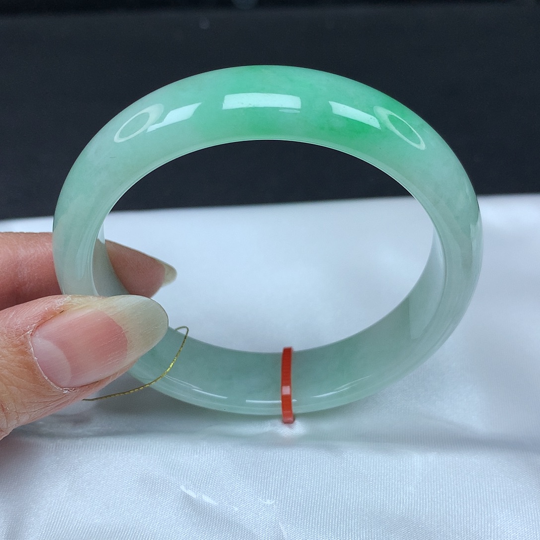 翡翠未镶嵌手镯54圈857-捡漏镯