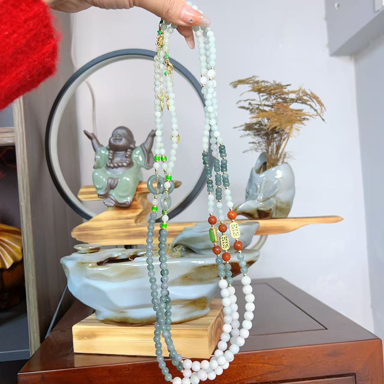 2408112199 NC 翡翠DIY项链 22594（多样性发其一）