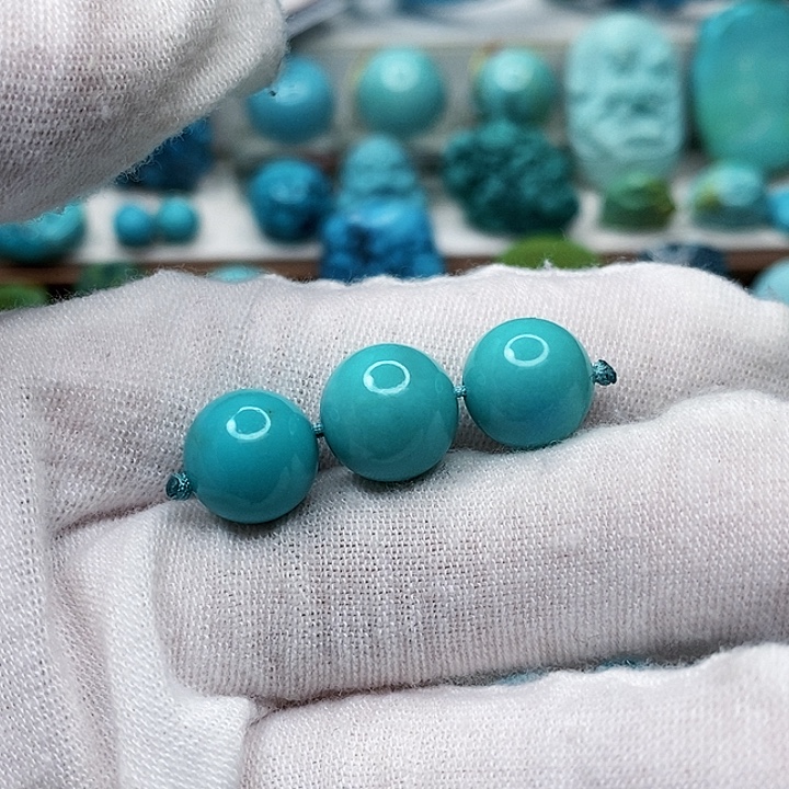 绿松石未镶嵌天然原矿 地大质检