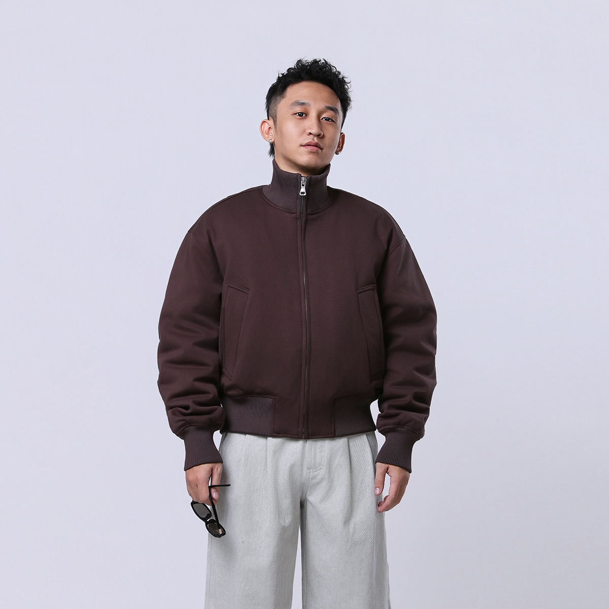 Y ForHomme-”90白鸭绒“极简风太空棉立领秋冬保暖羽绒夹克