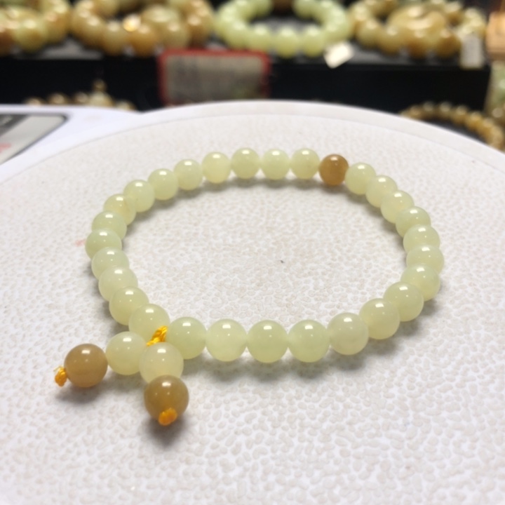 和田玉手串未镶嵌6