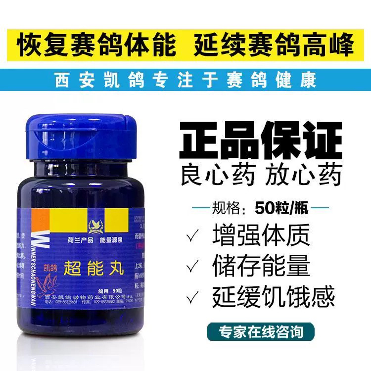 凯鸽鸽药信鸽子药大全超能丸赛鸽体能增强体质比赛专用提速催速度