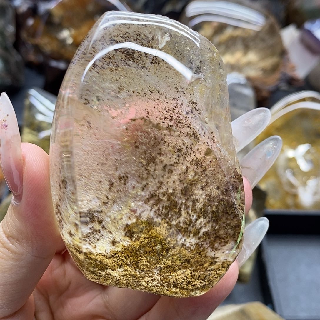 青***风水晶珠宝半成品未镶嵌