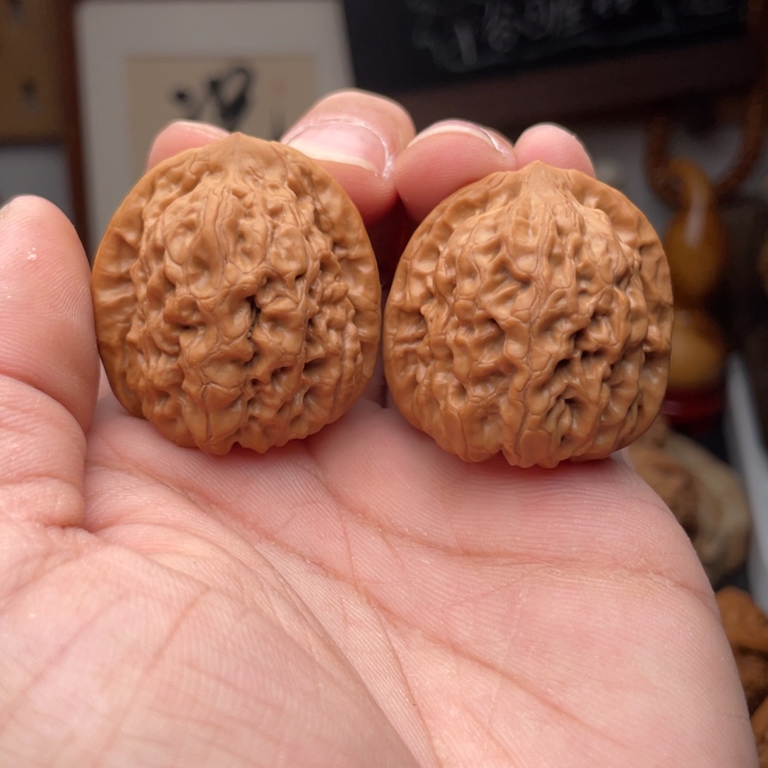 文玩核桃把件野生霸王狮子头36