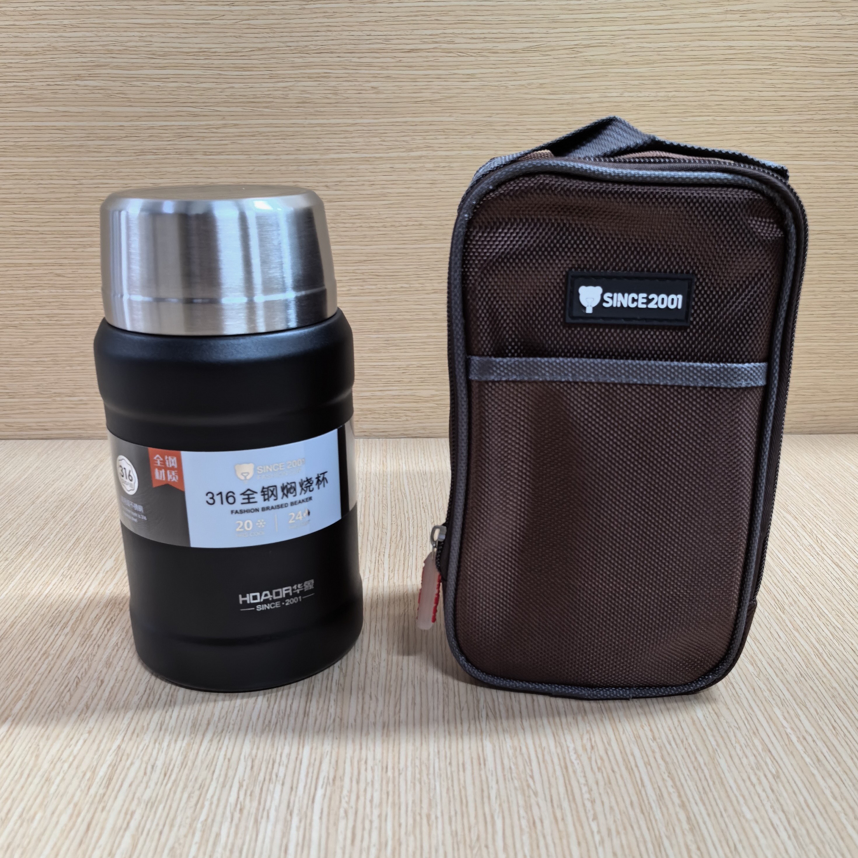 华象焖烧杯316钢800毫升