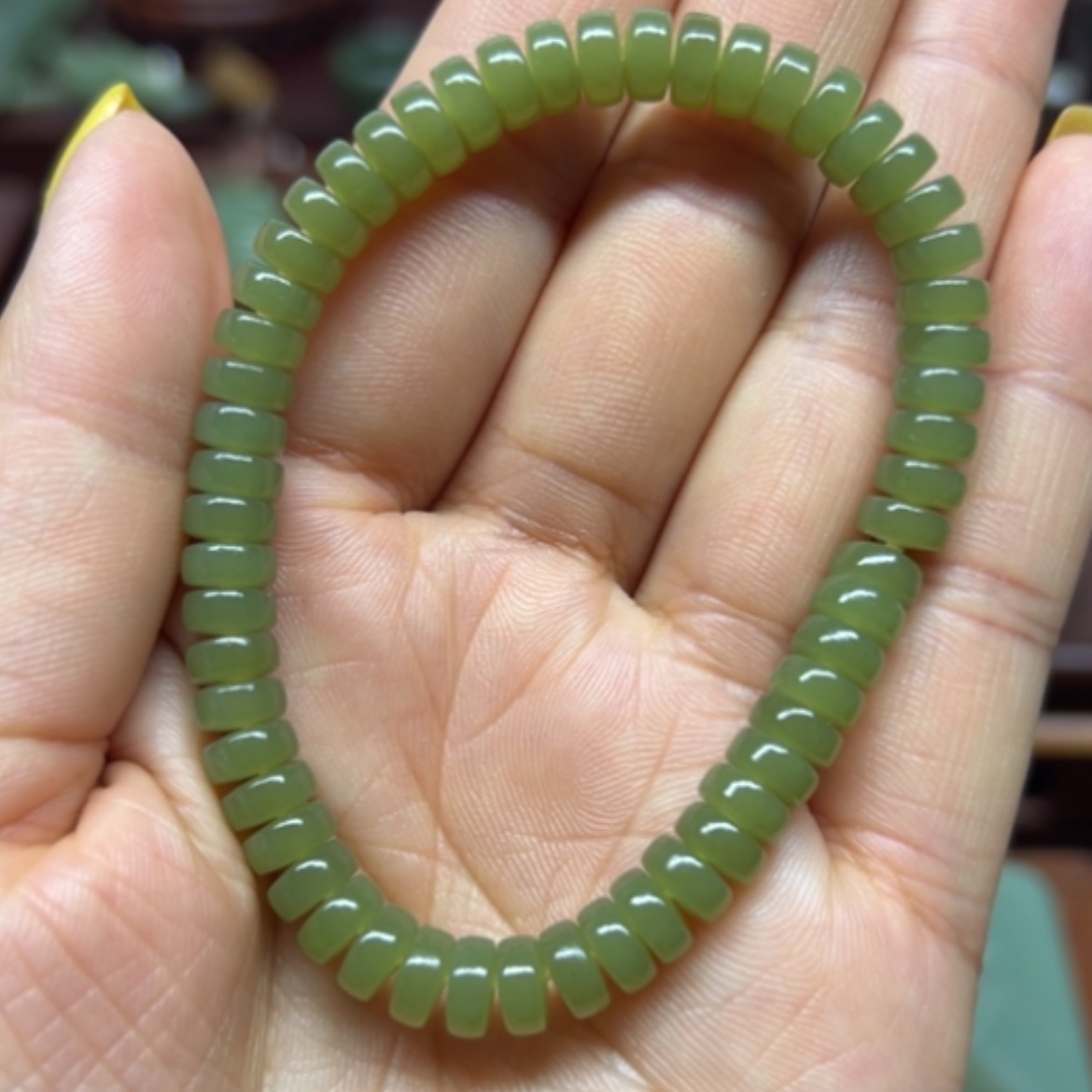 【闪购商品】岫岩老玉（透闪石质玉）手链未镶嵌