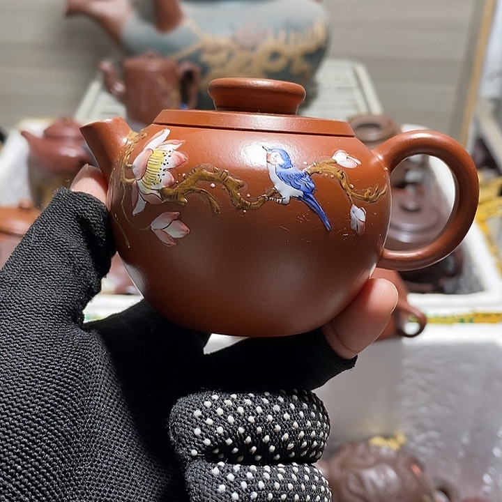 紫砂茶壶微瑕微笑