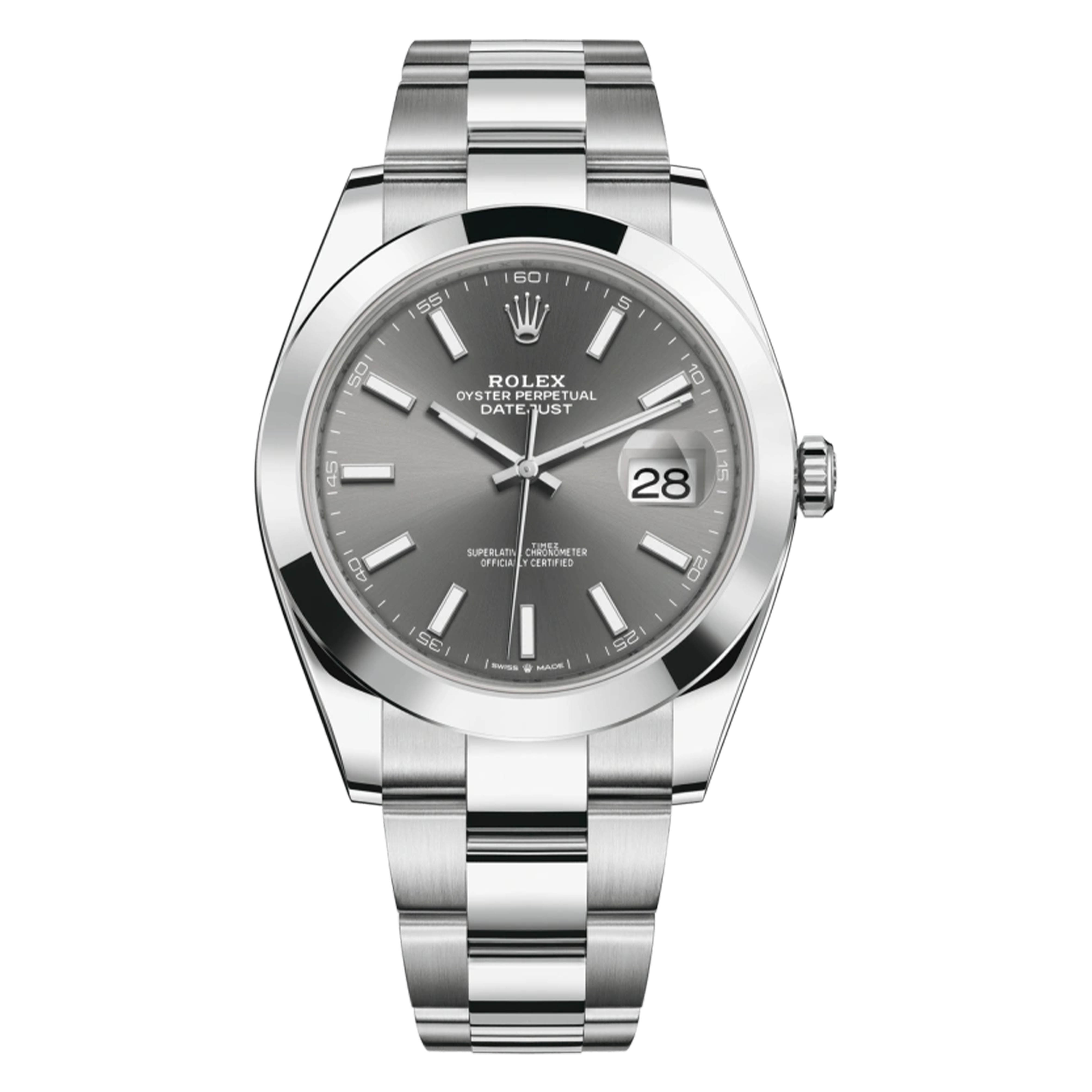 未使用 Rolex/劳力士 /126300板带光圈灰条/41mm