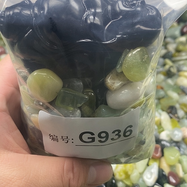 岫玉鱼缸石未镶嵌