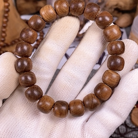 檀香木手串/手链?***?老山檀香黑肉老料10/11沉水