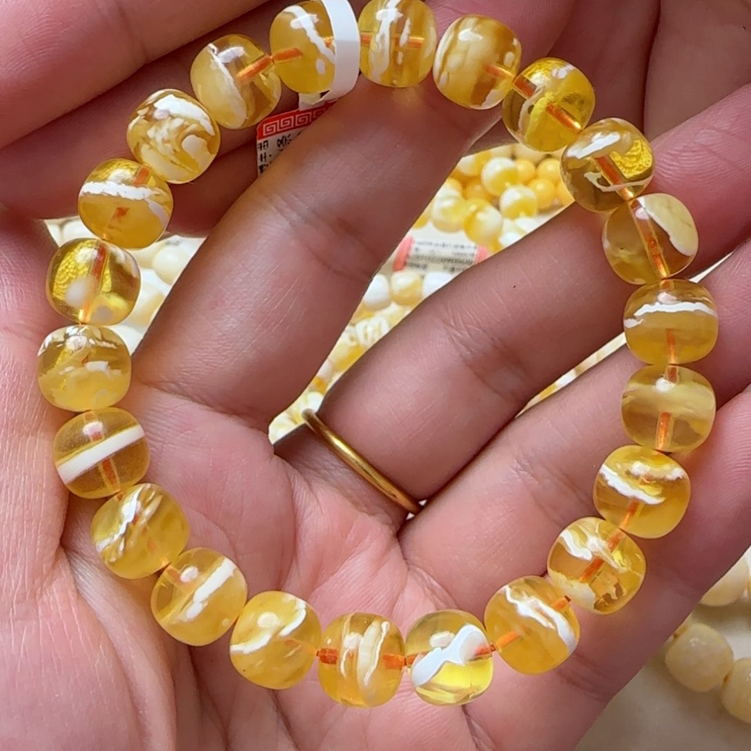 琥珀手链未镶嵌蜜蜡