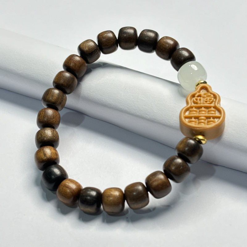 11252 沉贵宝老型算盘福手串