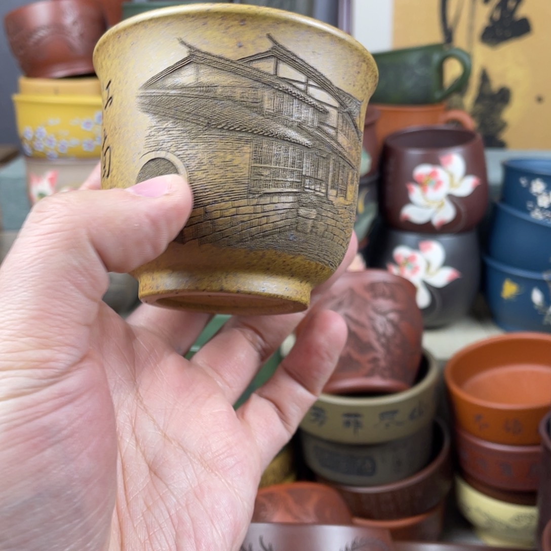 紫砂茶杯紫砂茶杯