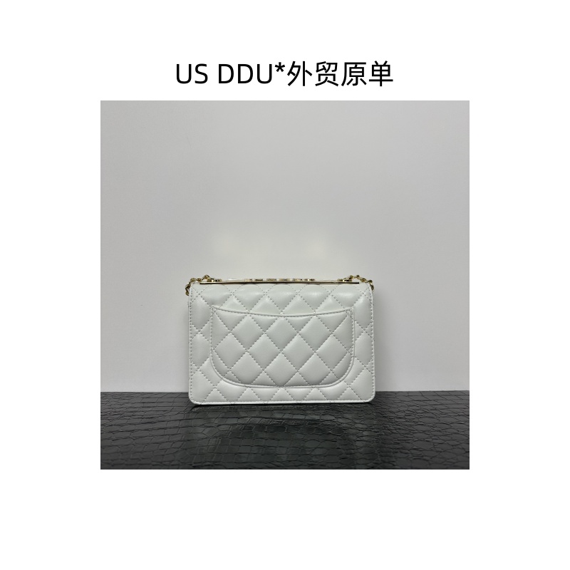 X 白色满钻小金条沃克单肩斜挎女包8008/H001