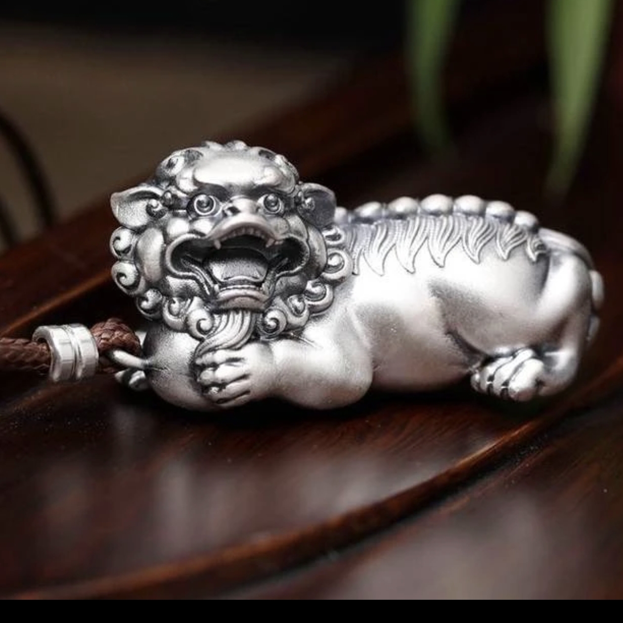 吊坠足银 肥哥银饰足银999抱珠招财貔貅吊坠复古大方