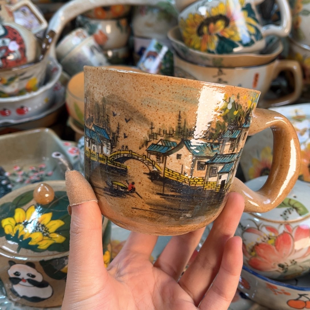 景德镇手工手绘杯