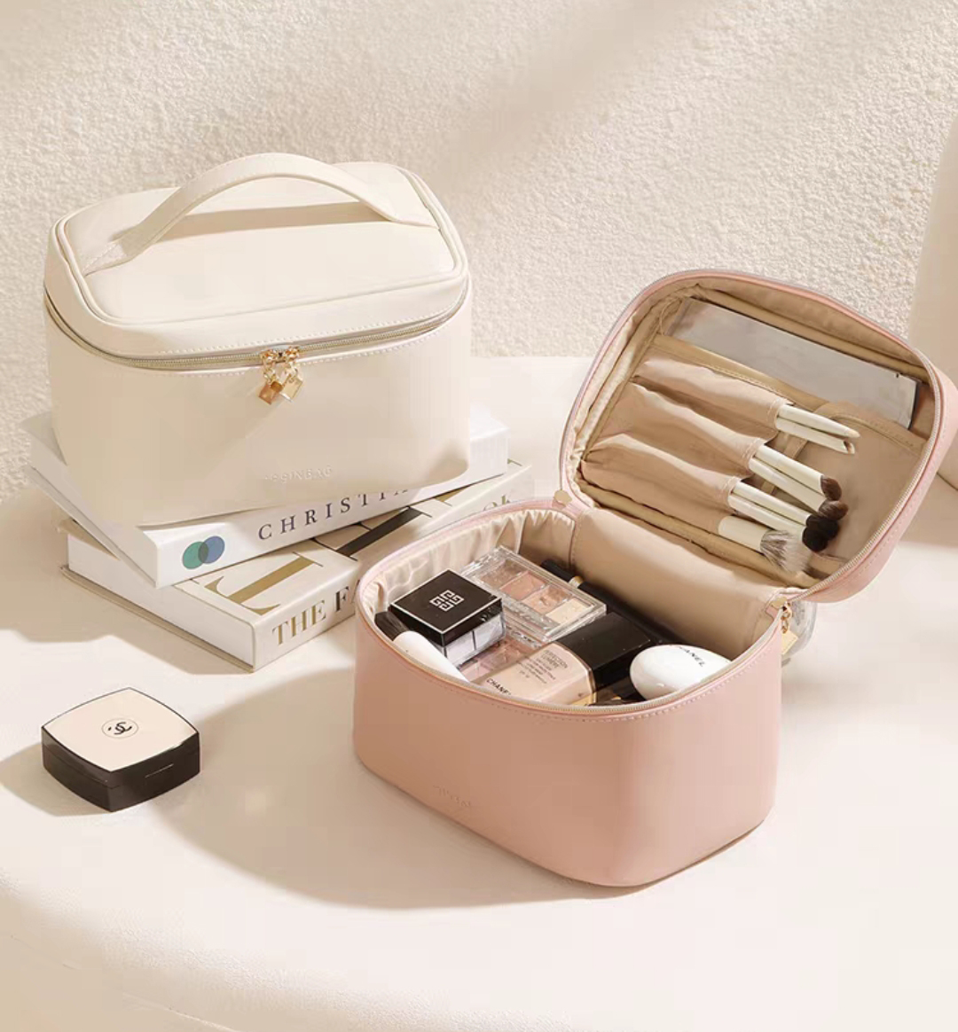 家用拉链创意置物架双层收纳箱收纳包卡通盒子分装盒