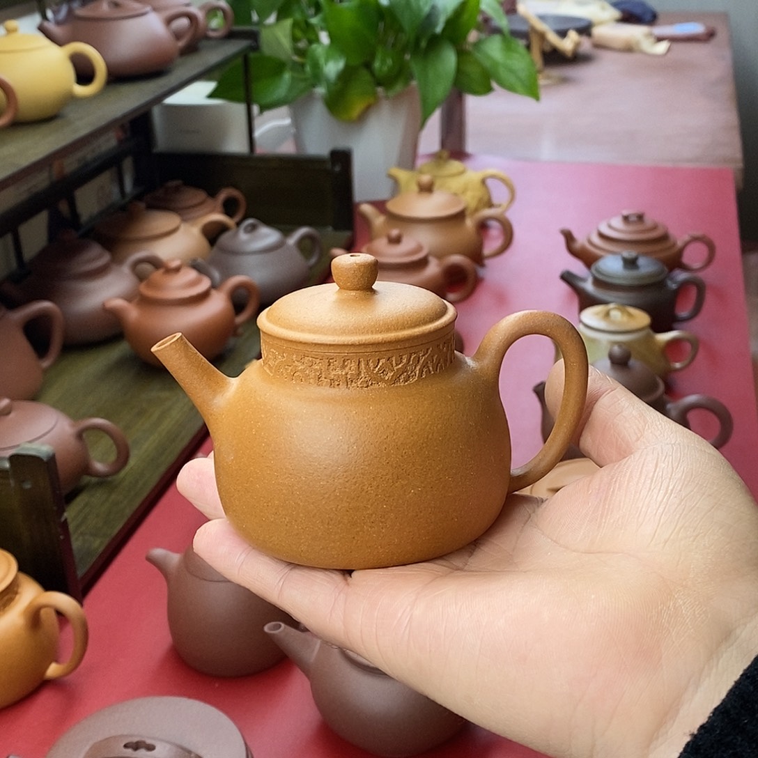 茶壶紫砂紫砂言心微瑕