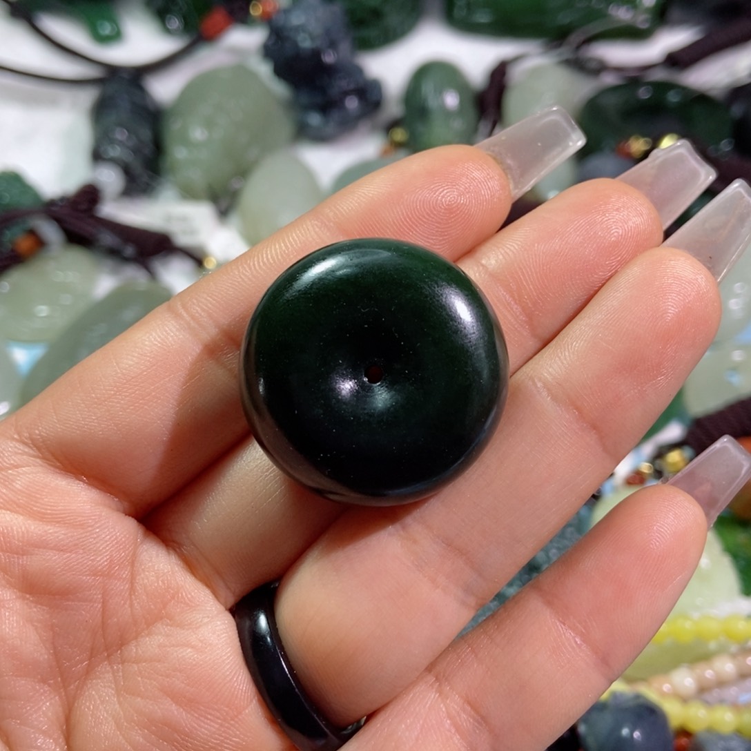 和田玉珠宝半成品未镶嵌用****5