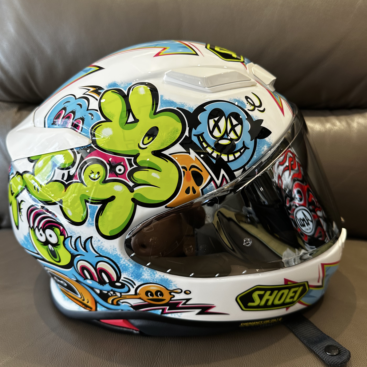 Shoei z8动物园豌豆XL码正品摩托车全盔