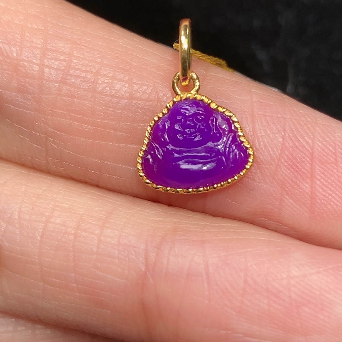 苏纪石（舒俱来）18K金镶嵌吊坠(不含链)