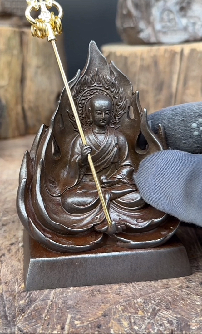 高端复古地藏摆件补差价