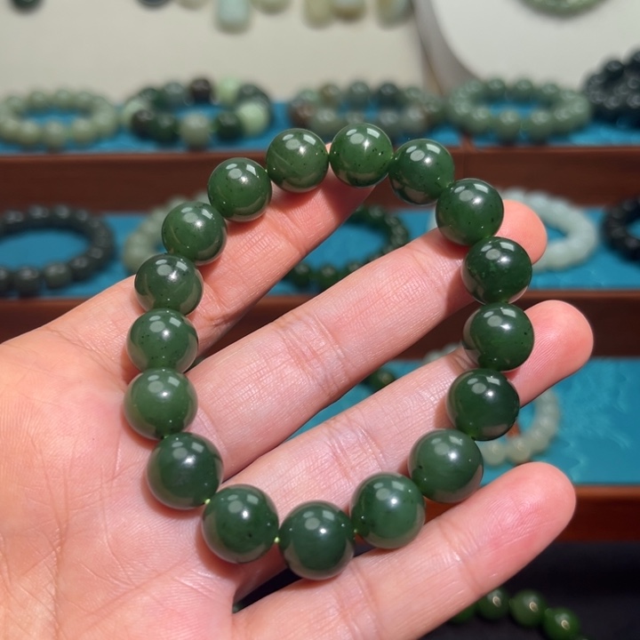 和田玉未镶嵌手链卡12